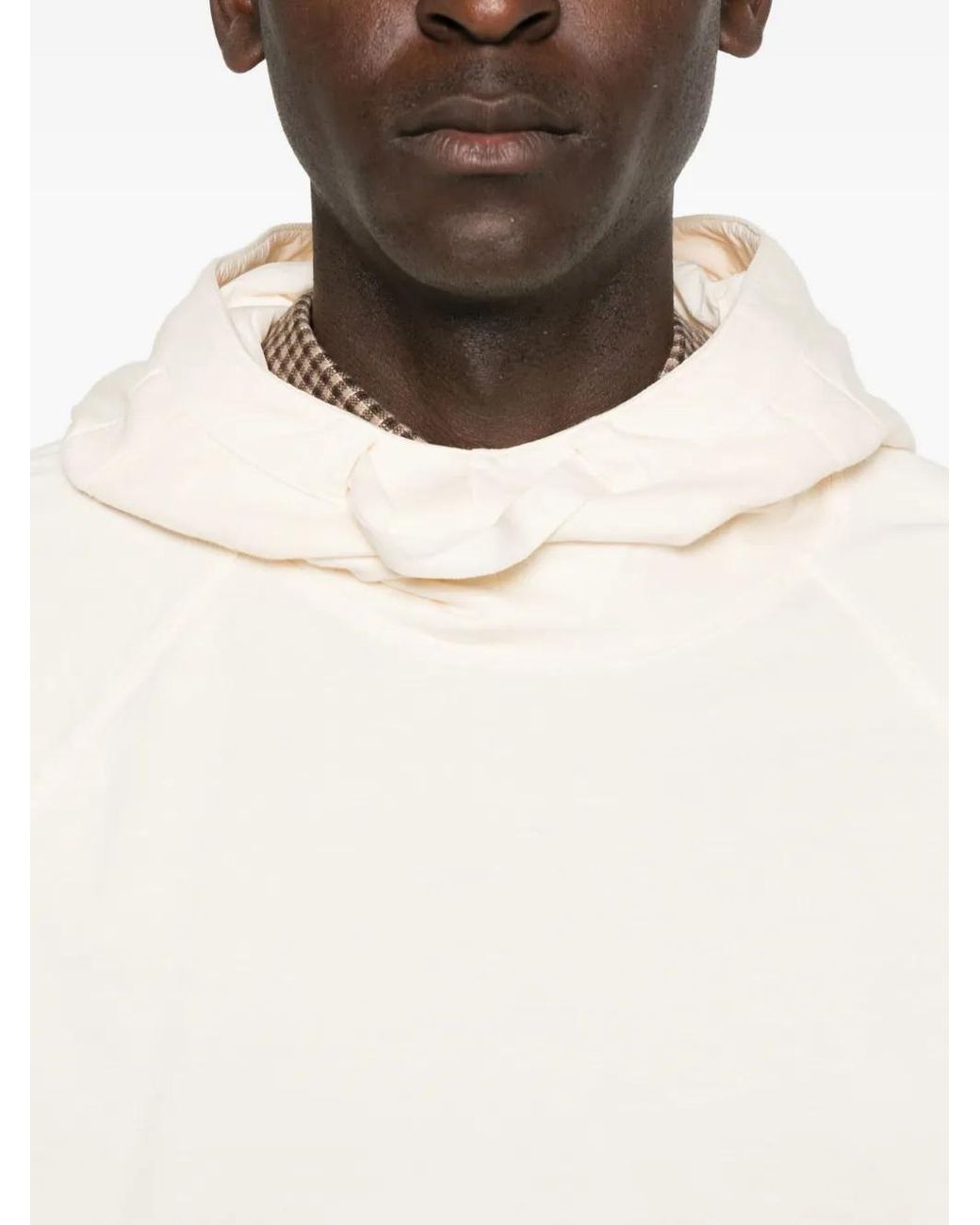 C P Company Natural Lens-Detail Hoodie for men