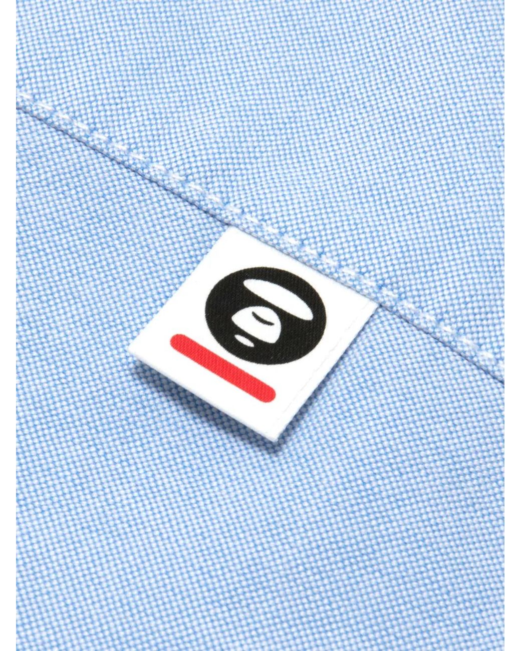 Aape By A Bathing Ape Blue Logo Shirt for men