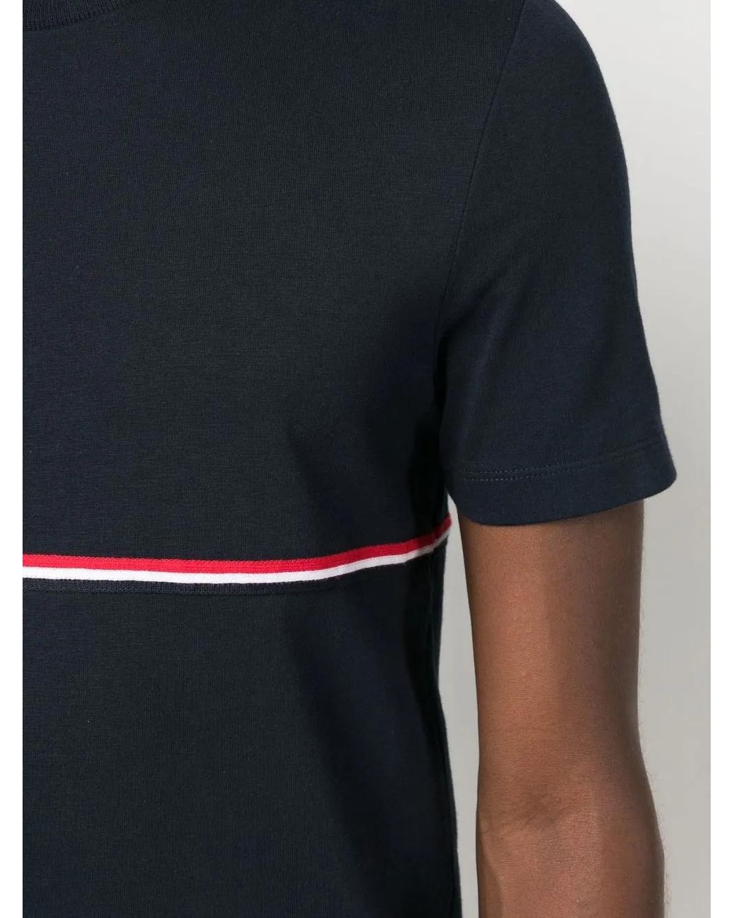 Thom Browne Blue Rwb Stripe T-shirt for men