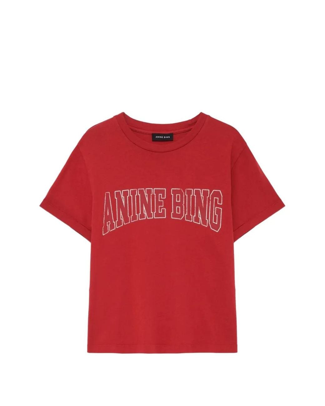 Anine Bing Red Shelley T-Shirt