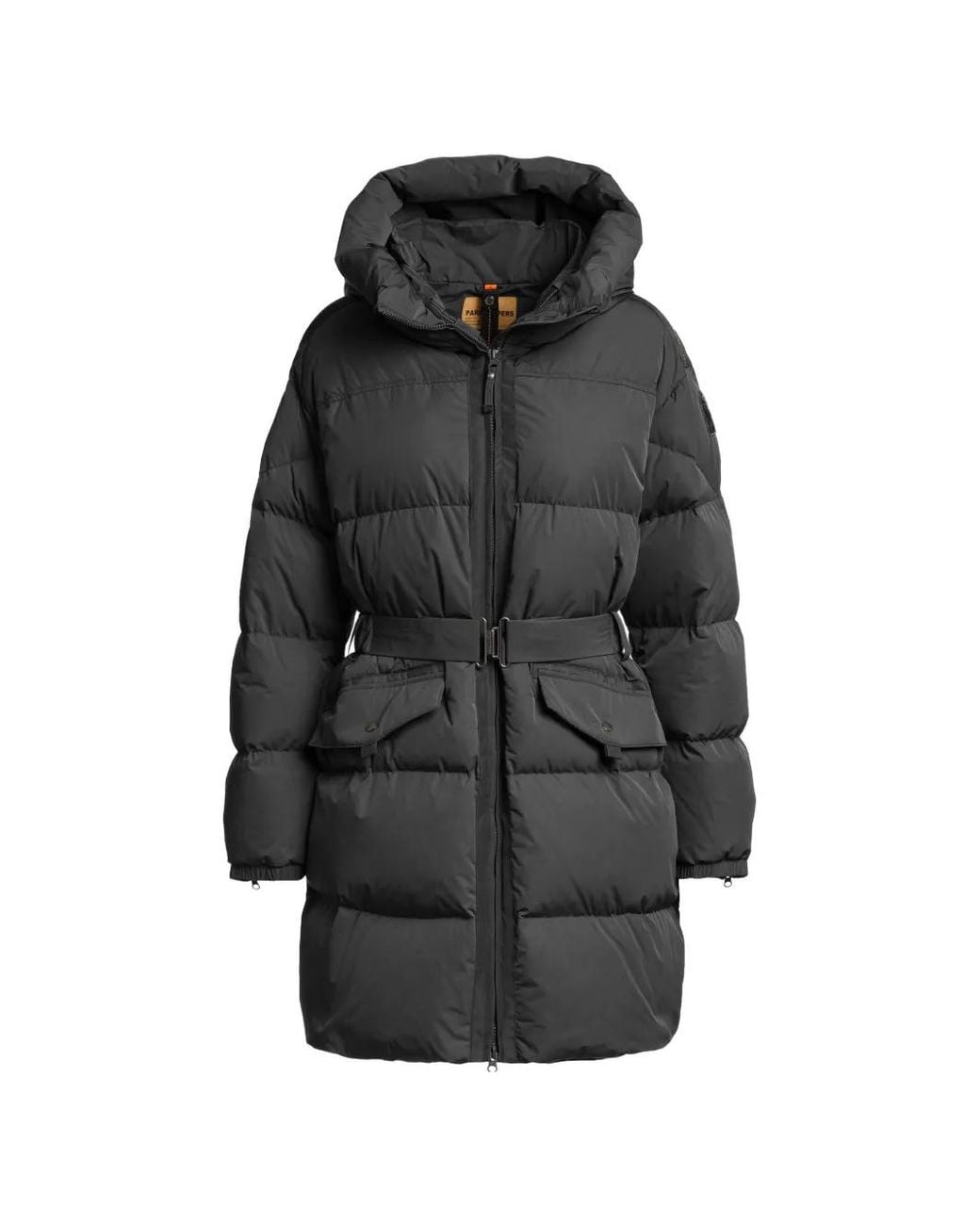 Parajumpers Black Rosehall Belted Quilted Jacket