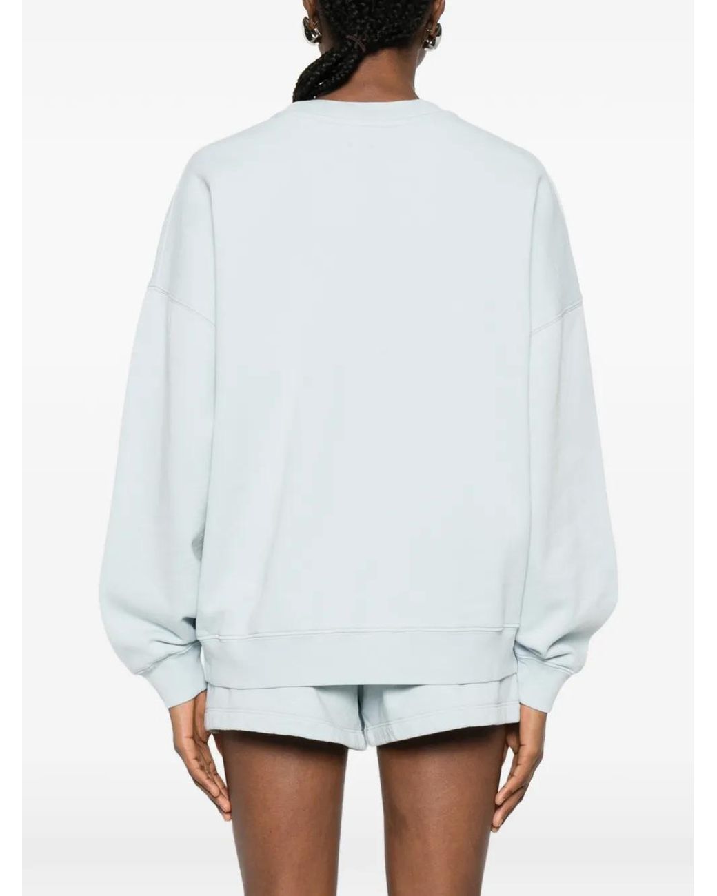Anine Bing Blue Miles Sweatshirt Pale