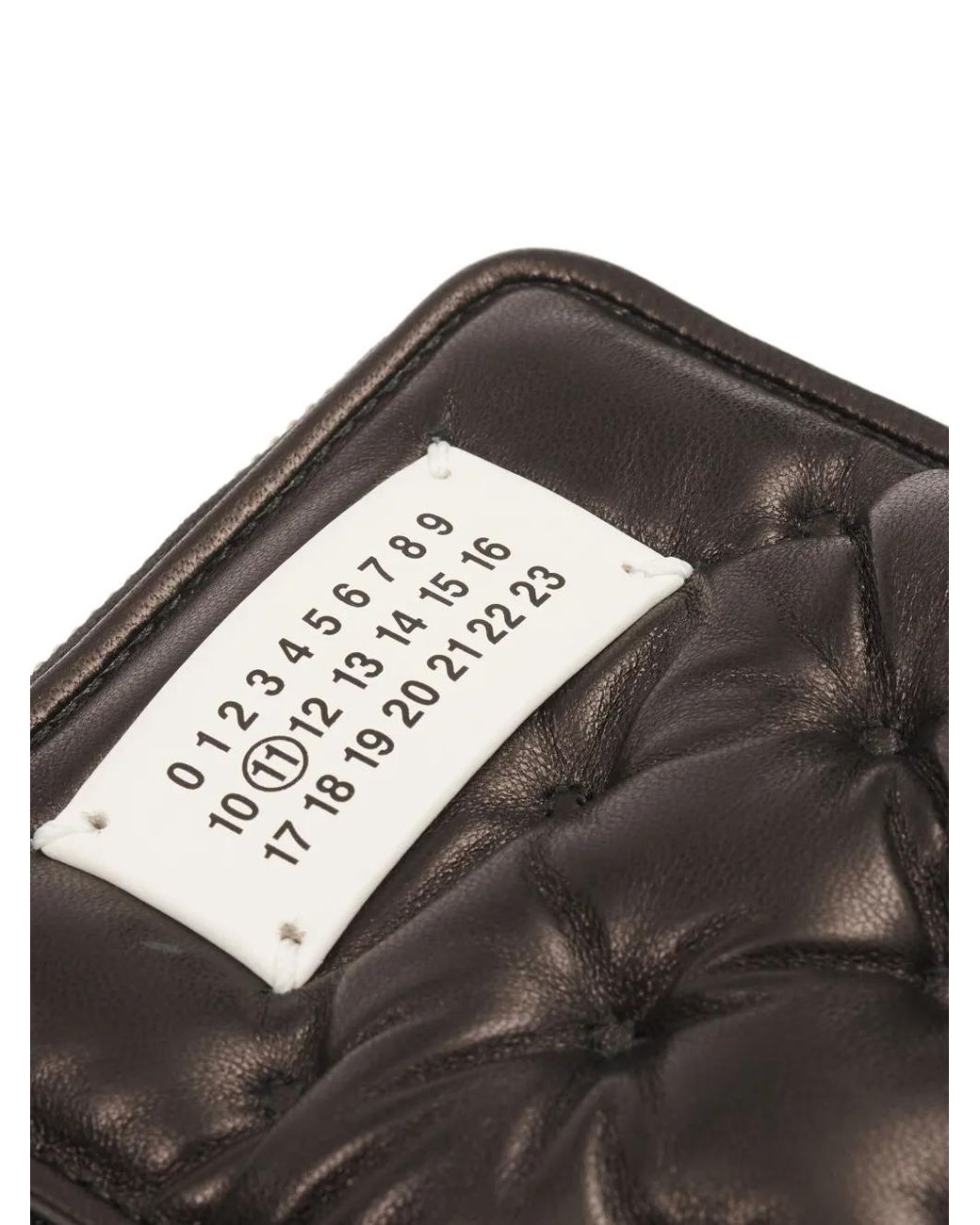 Maison Margiela Black Leather Zip Around Wallet