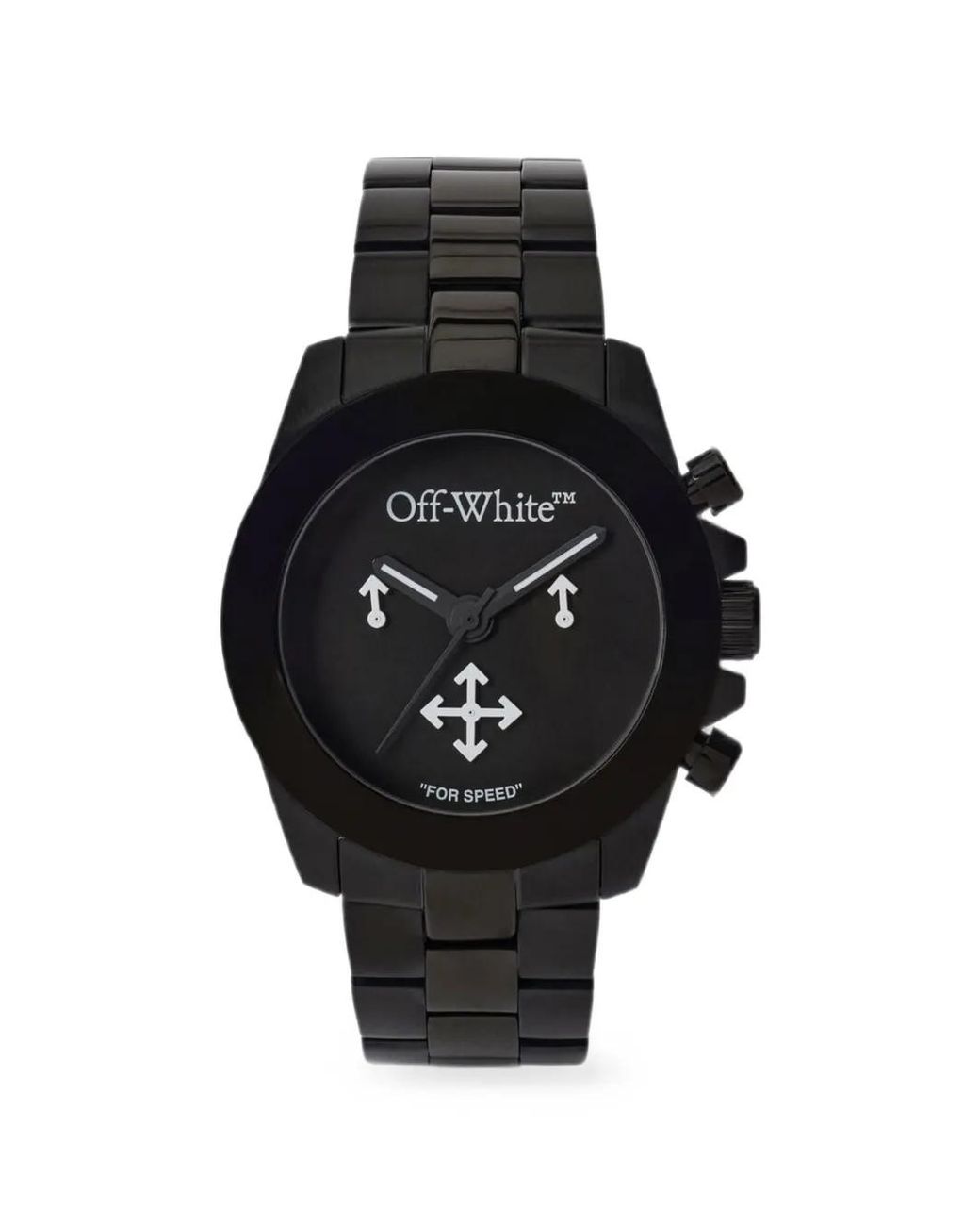 Off-White c/o Virgil Abloh Black Reset Chronograph 40Mm Watch for men