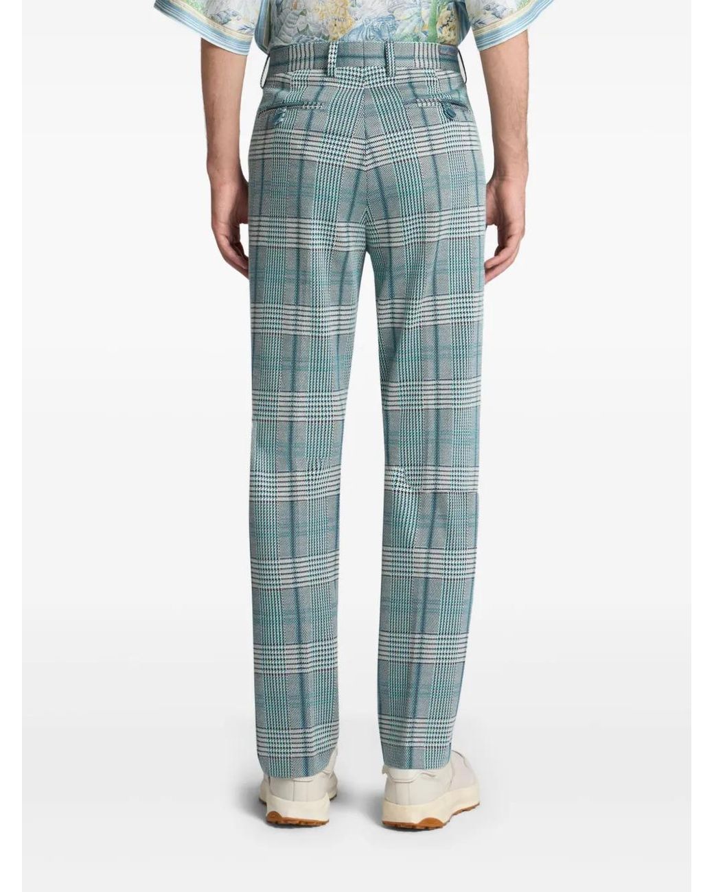 Pantalones Glen Etro de hombre de color Blue