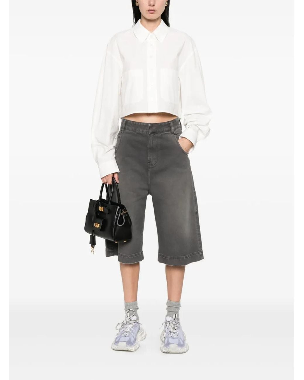 Low Classic White Cropped Top