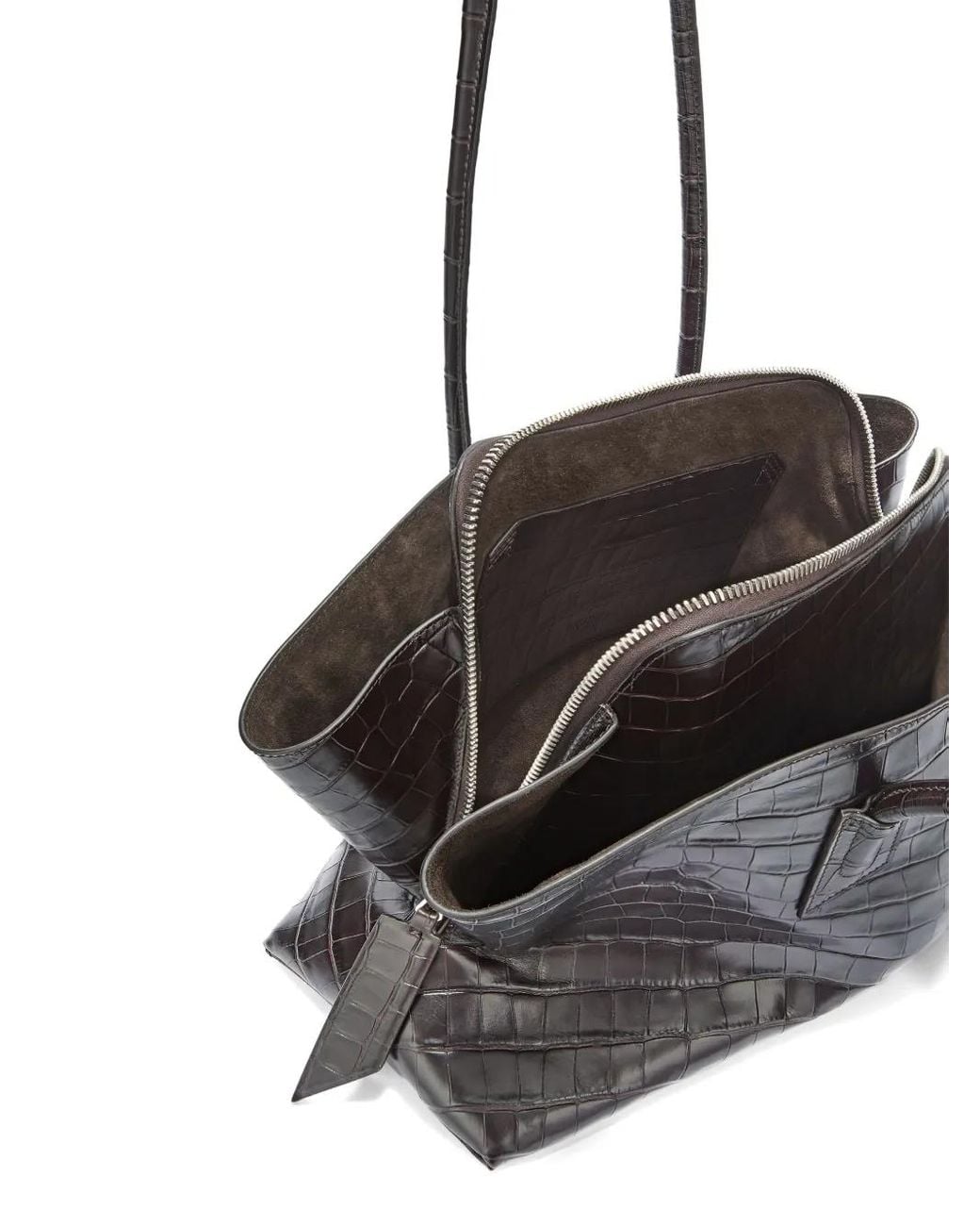 The Attico Black La Passeggiata Medium Tote Bag