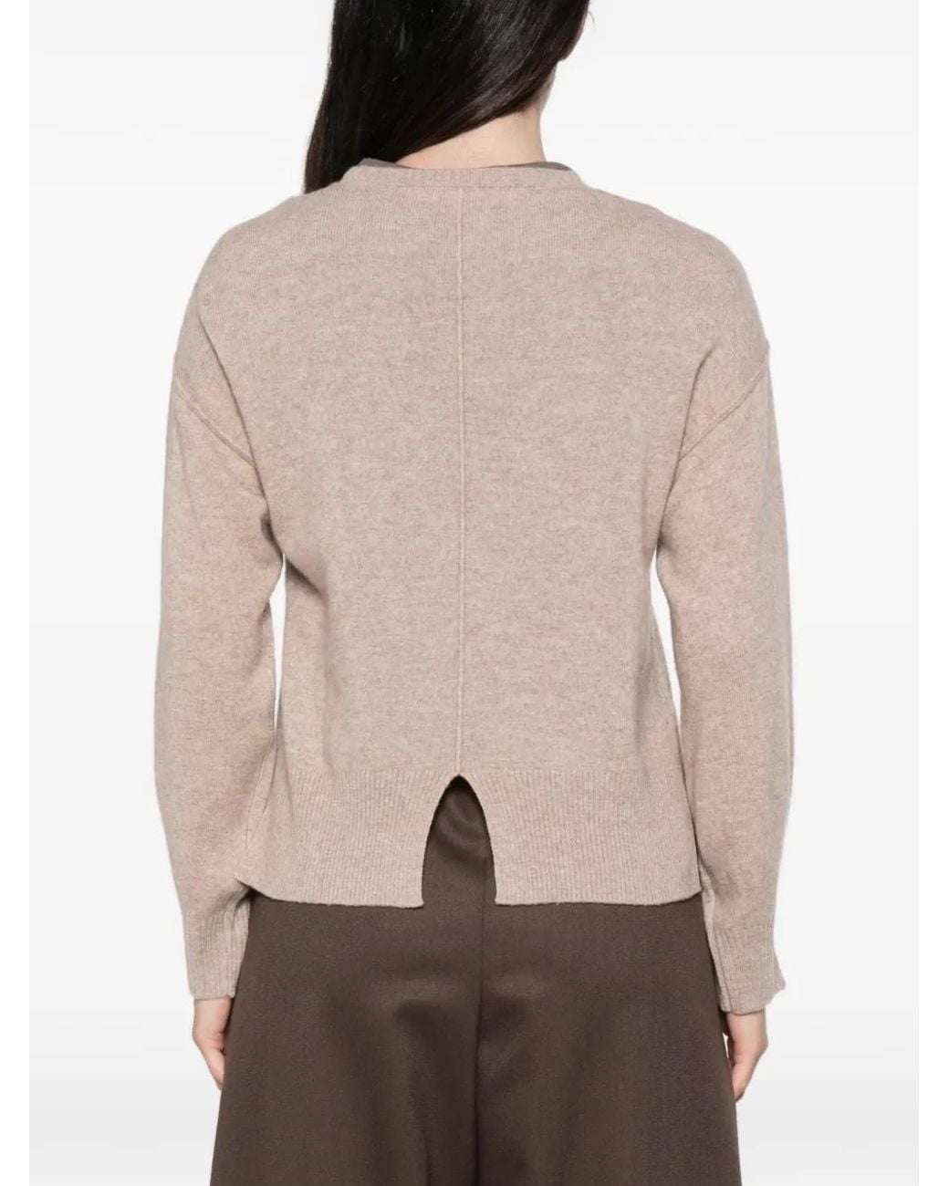 ABSOLUT CASHMERE Natural Caterina Split-Cuff Sweater