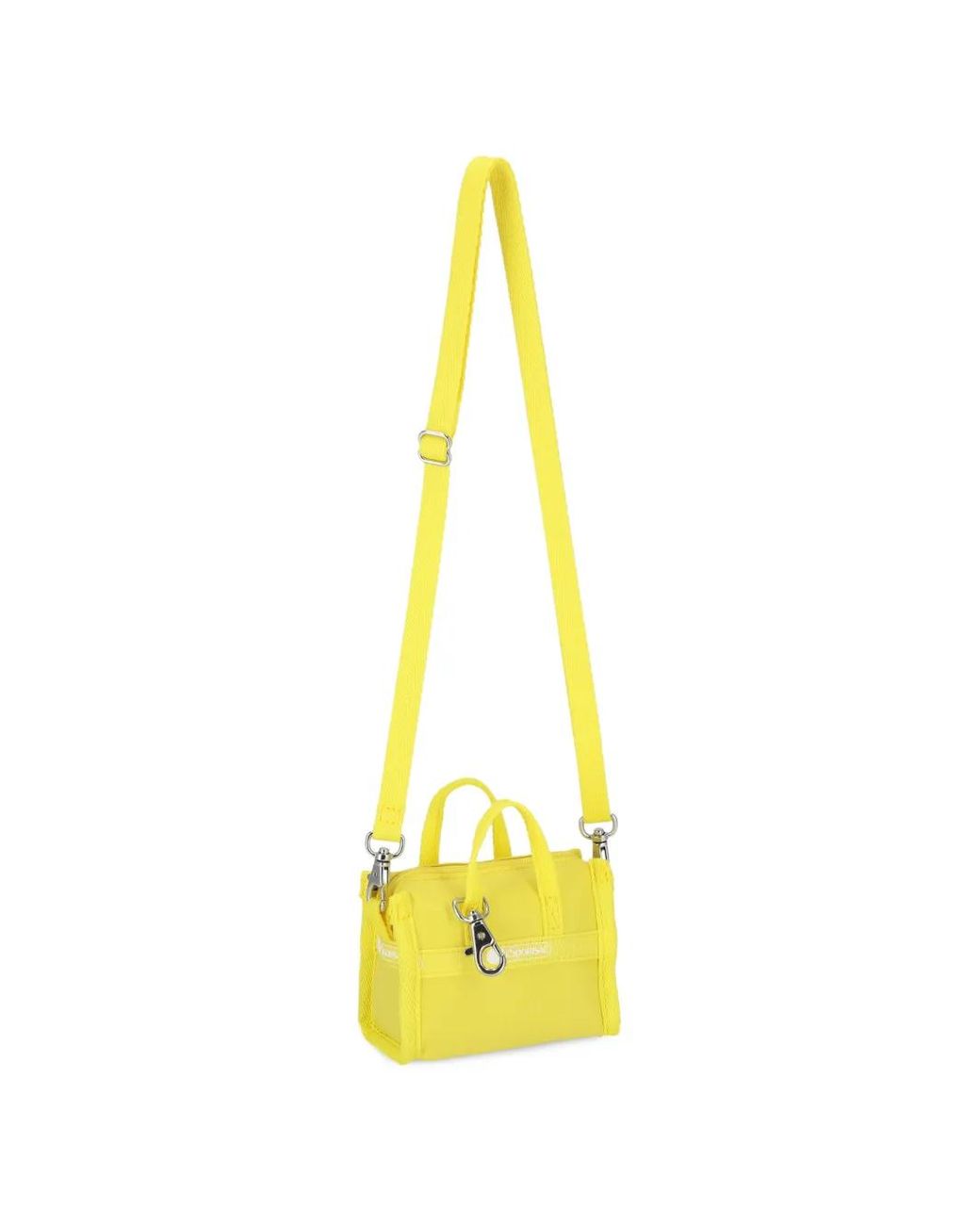 MSGM Yellow Logo Plaque Top Handle Tote Bag