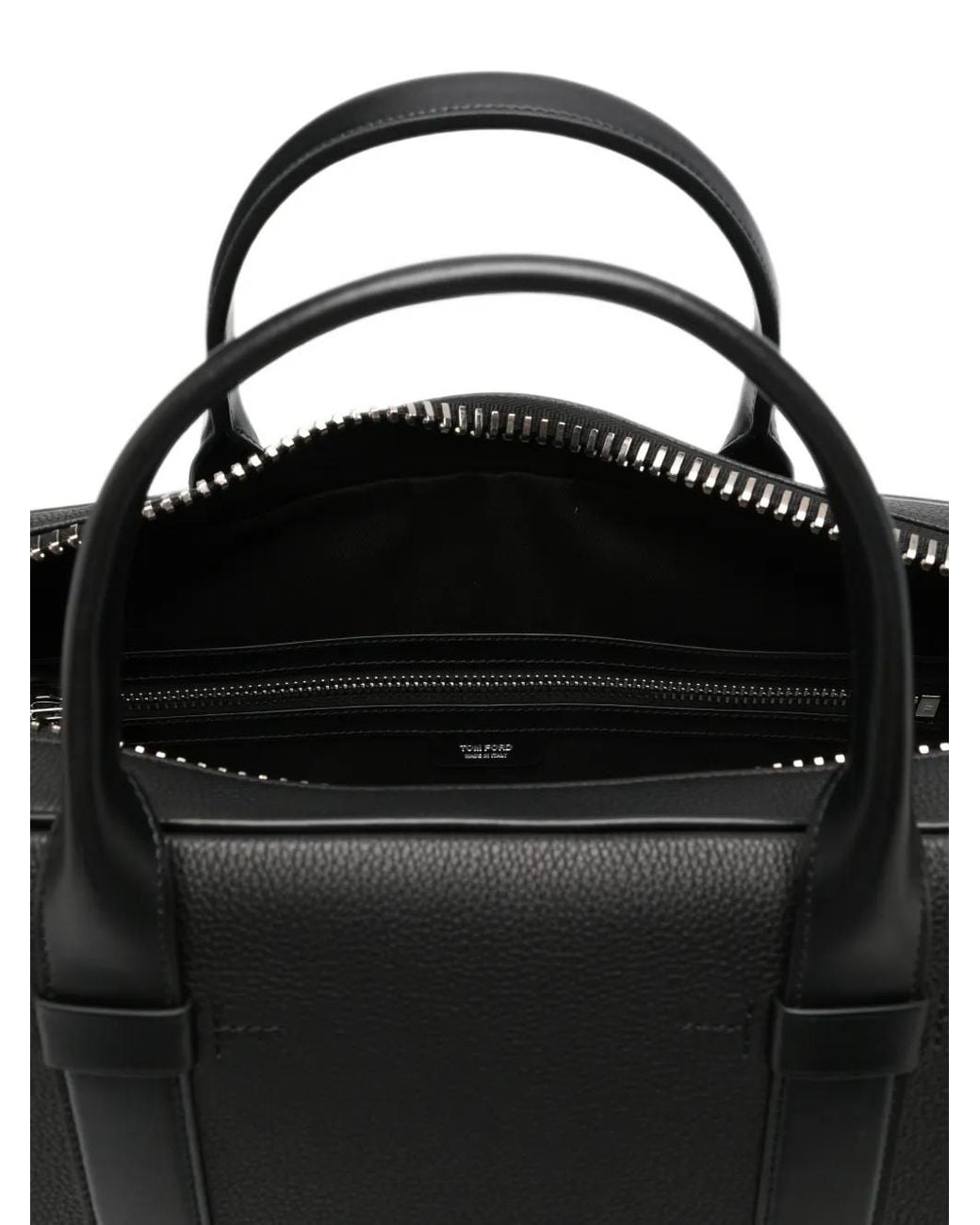 Tom Ford Black Leather Briefcase for men