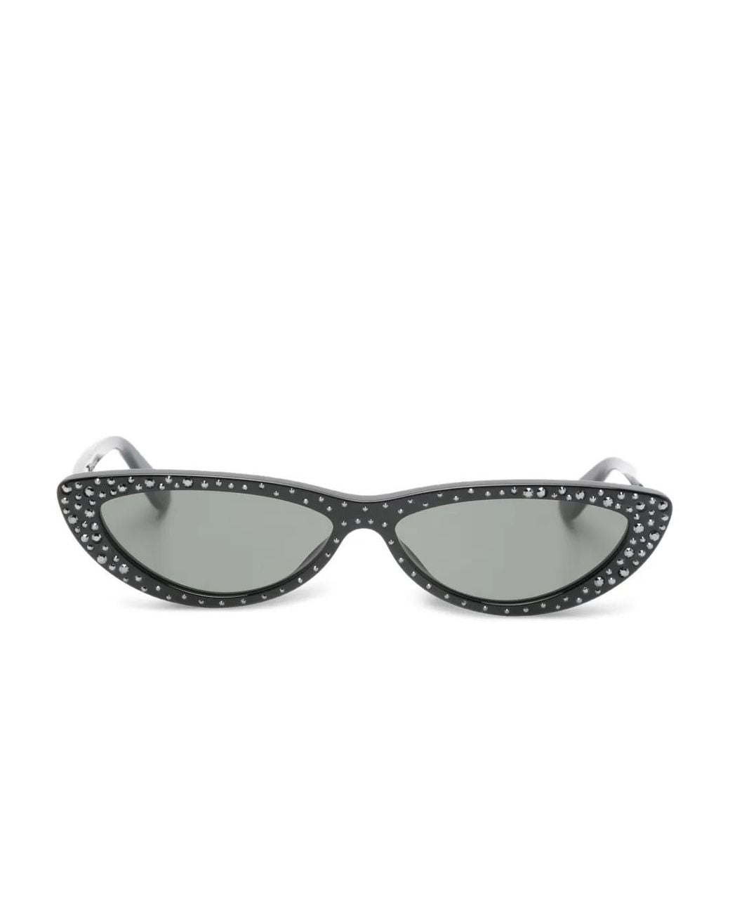 McQueen Gray Cat-Eye Frame Sunglasses