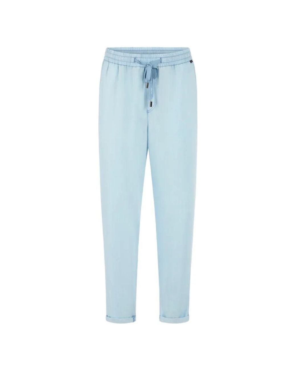 Marc Cain Blue Rhodos Elasticated-Waist Drawstring Jeans