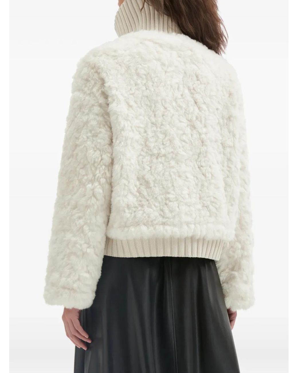 B+ AB White Button Collar Jacket