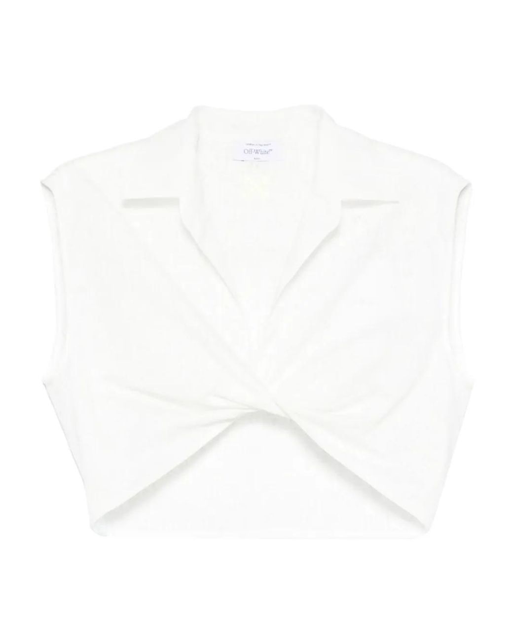 Off-White c/o Virgil Abloh White V-Neck Tank Top