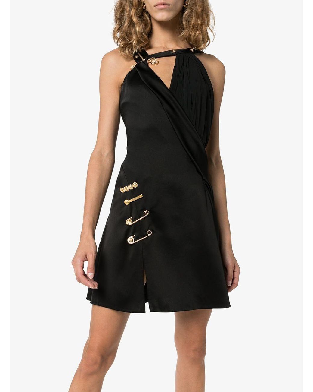 versace asymmetrical dress