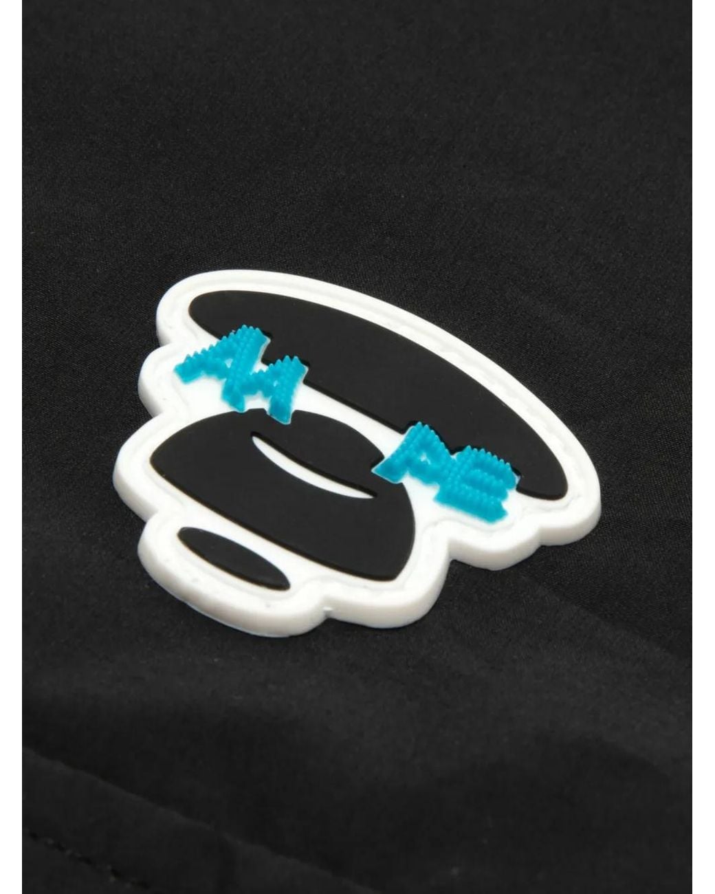 Aape By A Bathing Ape Black Logo Patch Shirt for men