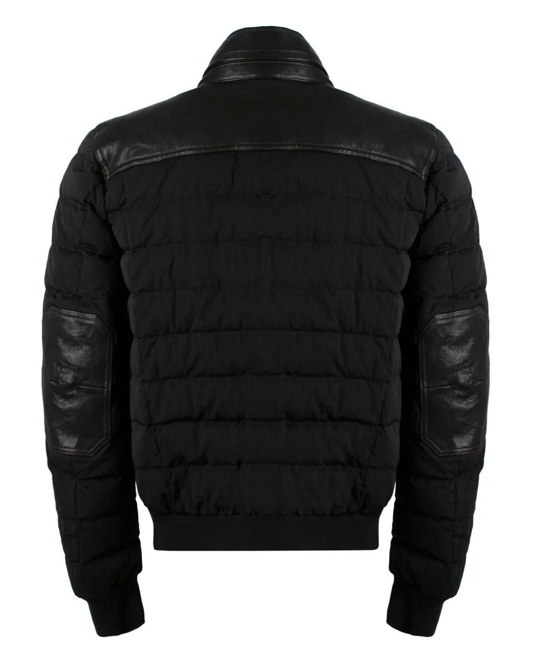 Moorer Black Trevor Bomber Jacket for men