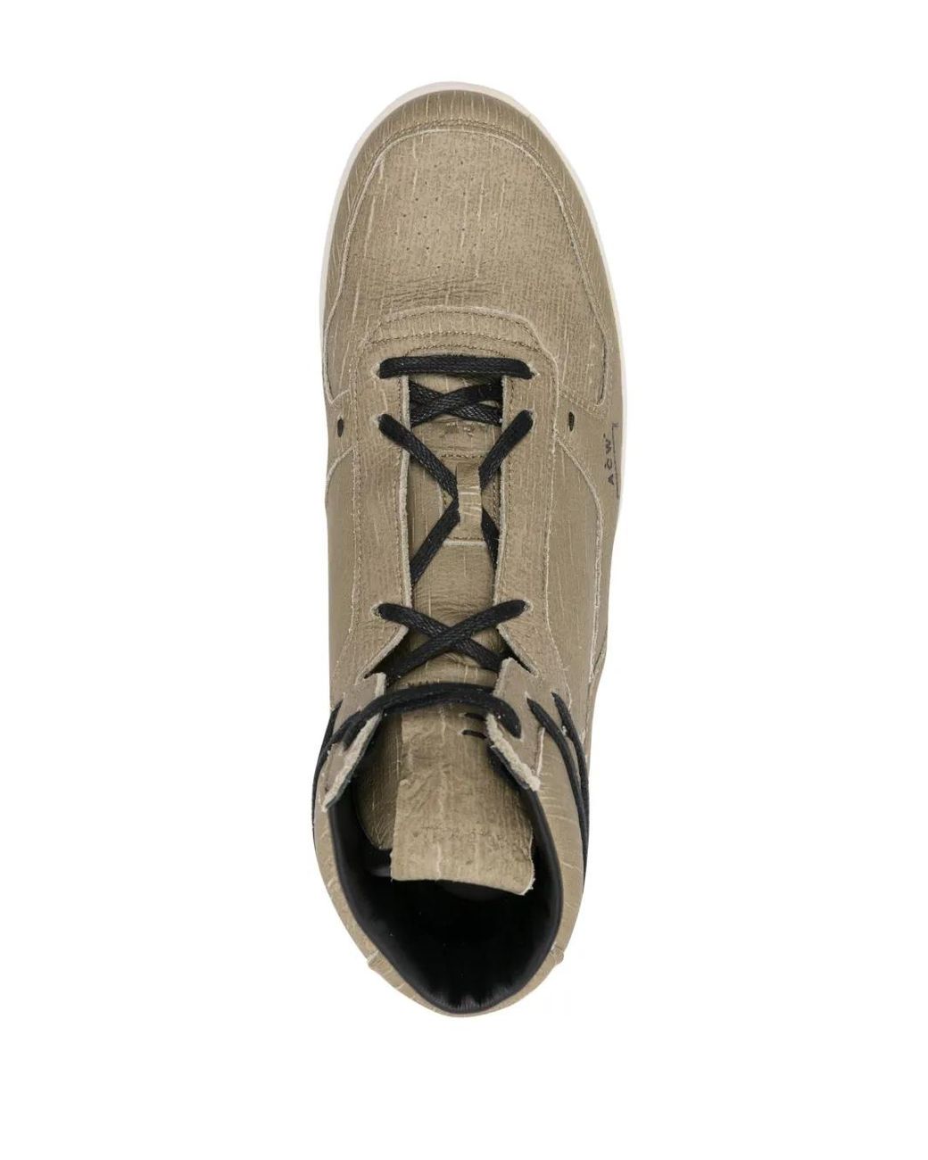 A_COLD_WALL* Brown Luol High-Top Leather Sneakers for men