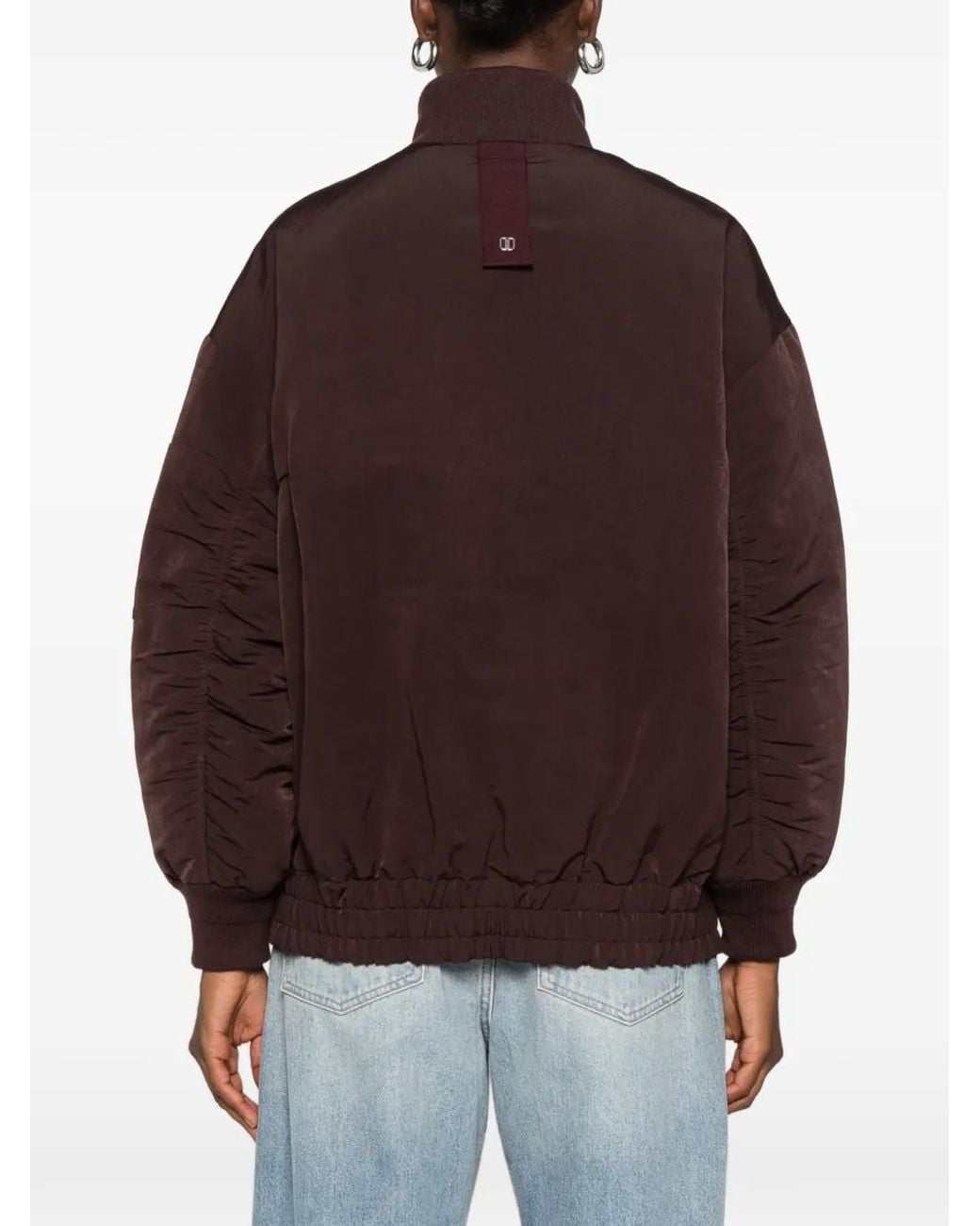 DUNO Brown Zip-Up Bomber Jacket