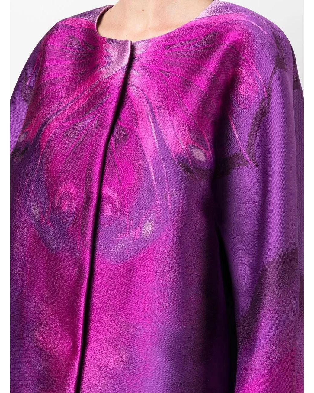 Abrigo Estampado Alberta Ferretti de color Purple