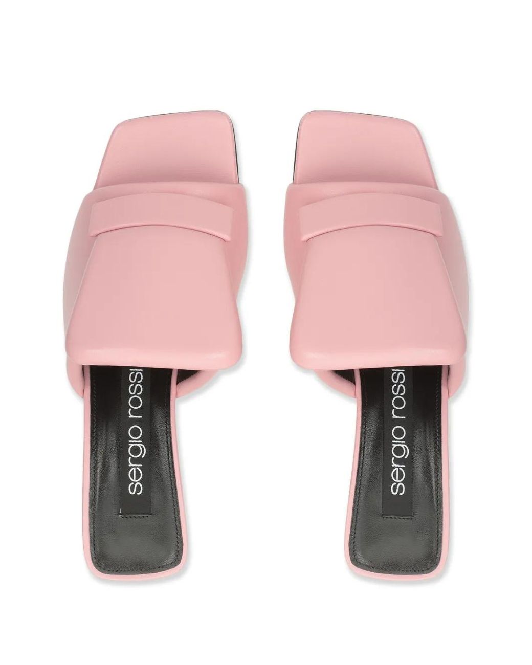 Sergio Rossi Pink Sr1 Leather Heeled Sandals