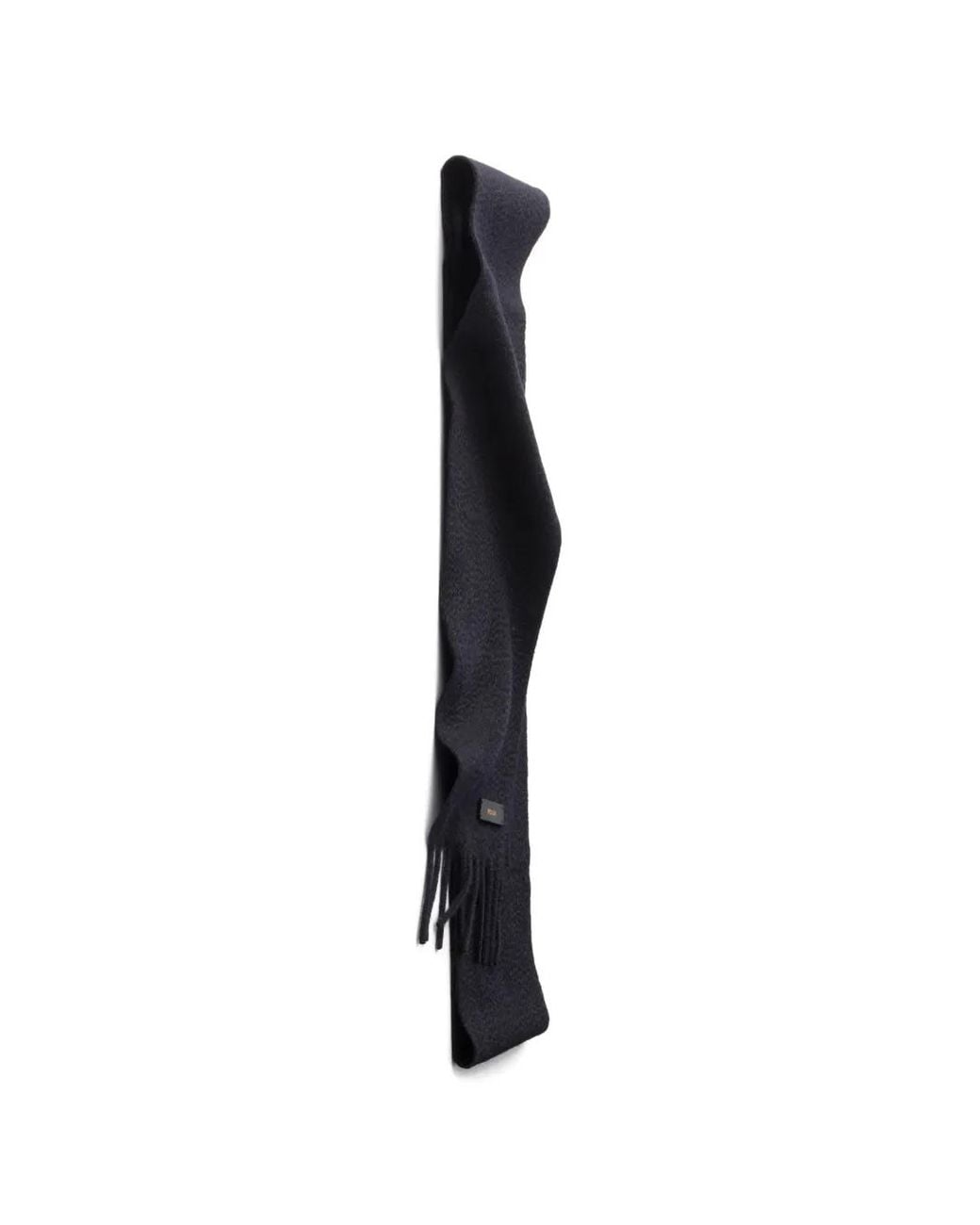 Prada White Logo-Patch Scarf
