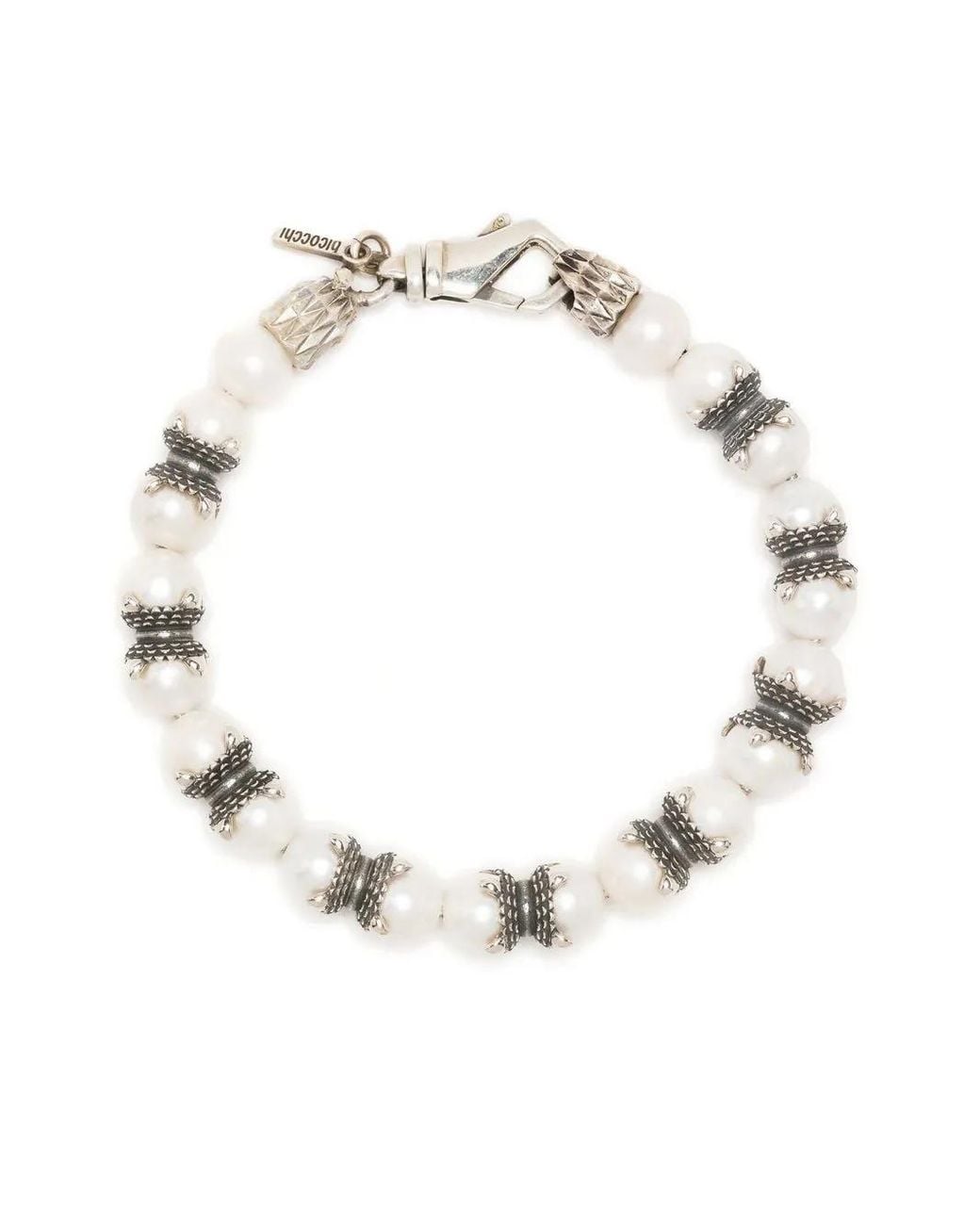Emanuele Bicocchi White Large Freshwater Pearl Bracelet