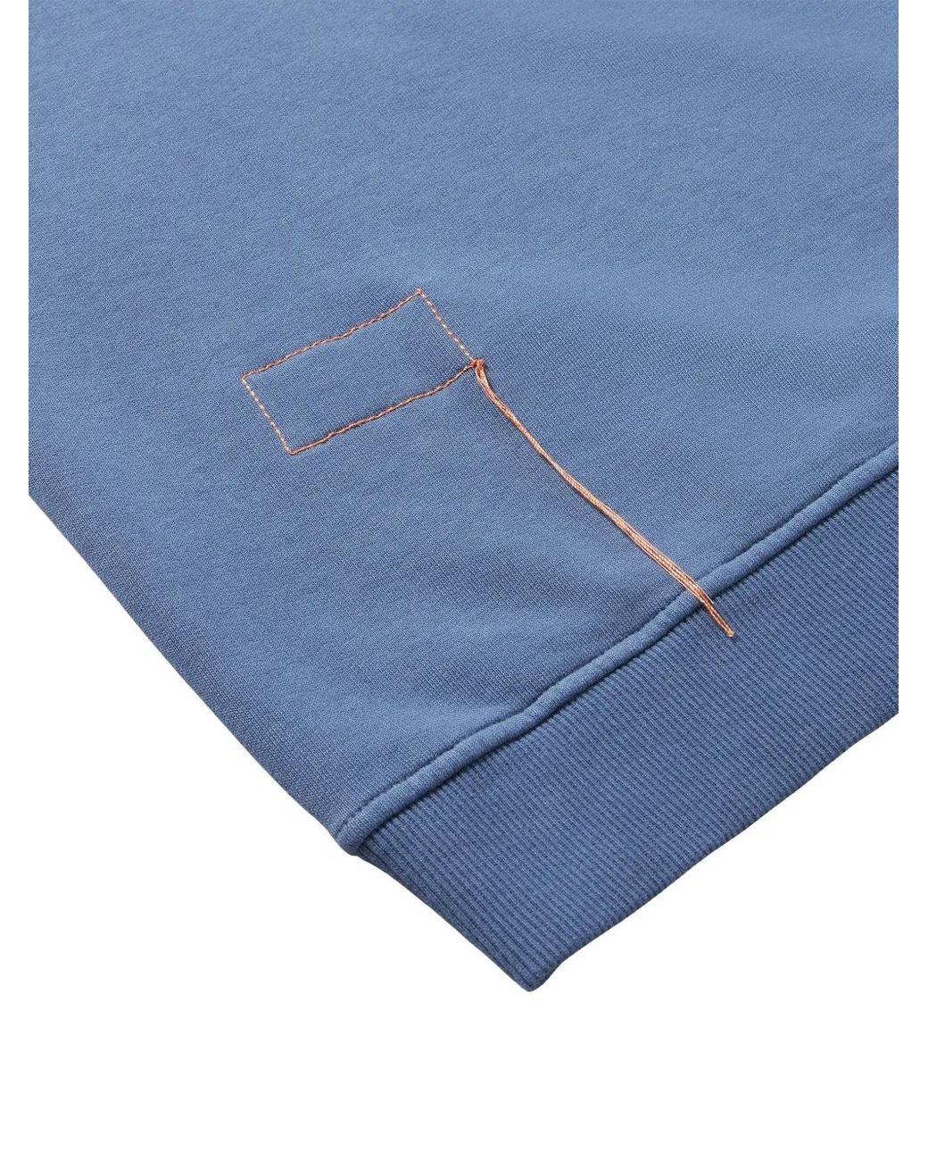 Fortela Blue Yalep Zip Pocket Sweatshirt for men
