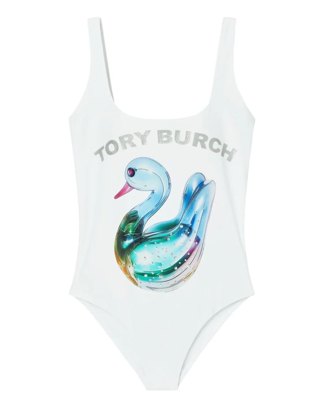 Tory Burch White Nylon One Piece Swimsuit