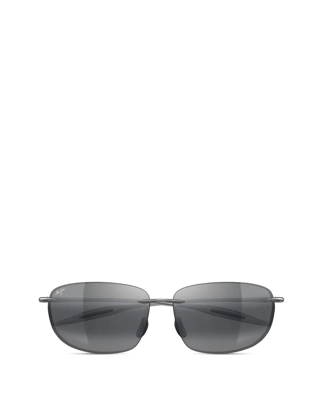Maui Jim Gray Breakwall Rimless Sunglasses