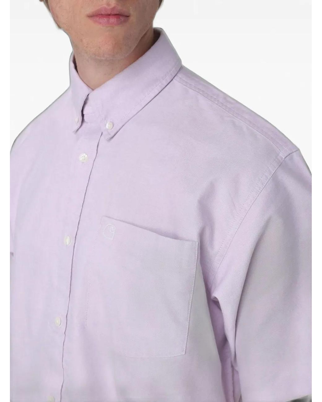 Carhartt Pink Cotton Shirt for men