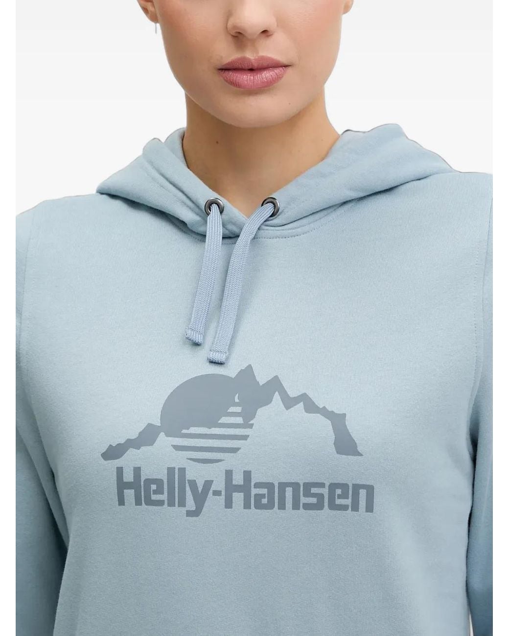 Helly Hansen Blue Logo-Print Hoodie