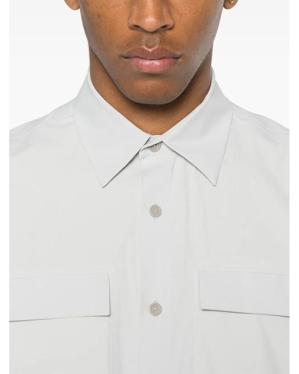 Camicia A Maniche Corte di Herno in White da Uomo