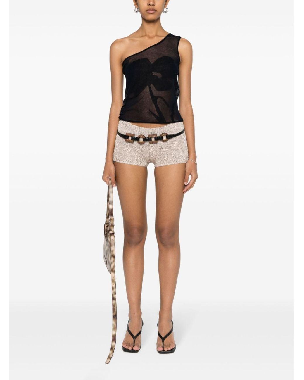 Paloma Wool Trefle Knitted Shorts in Natural | Lyst