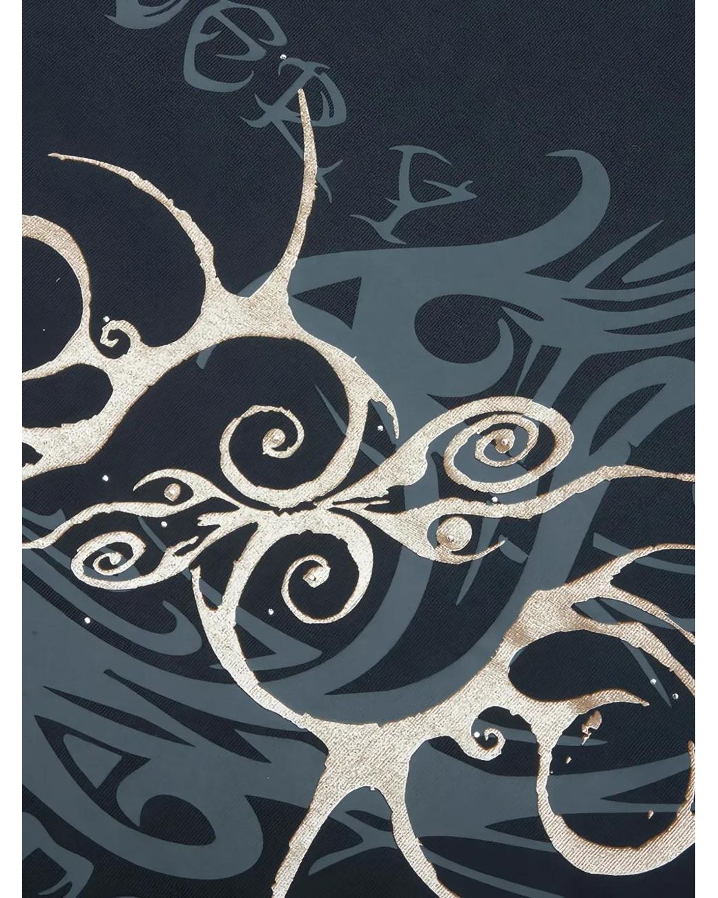 JUNGLES Blue Graphic-Print T-Shirt for men
