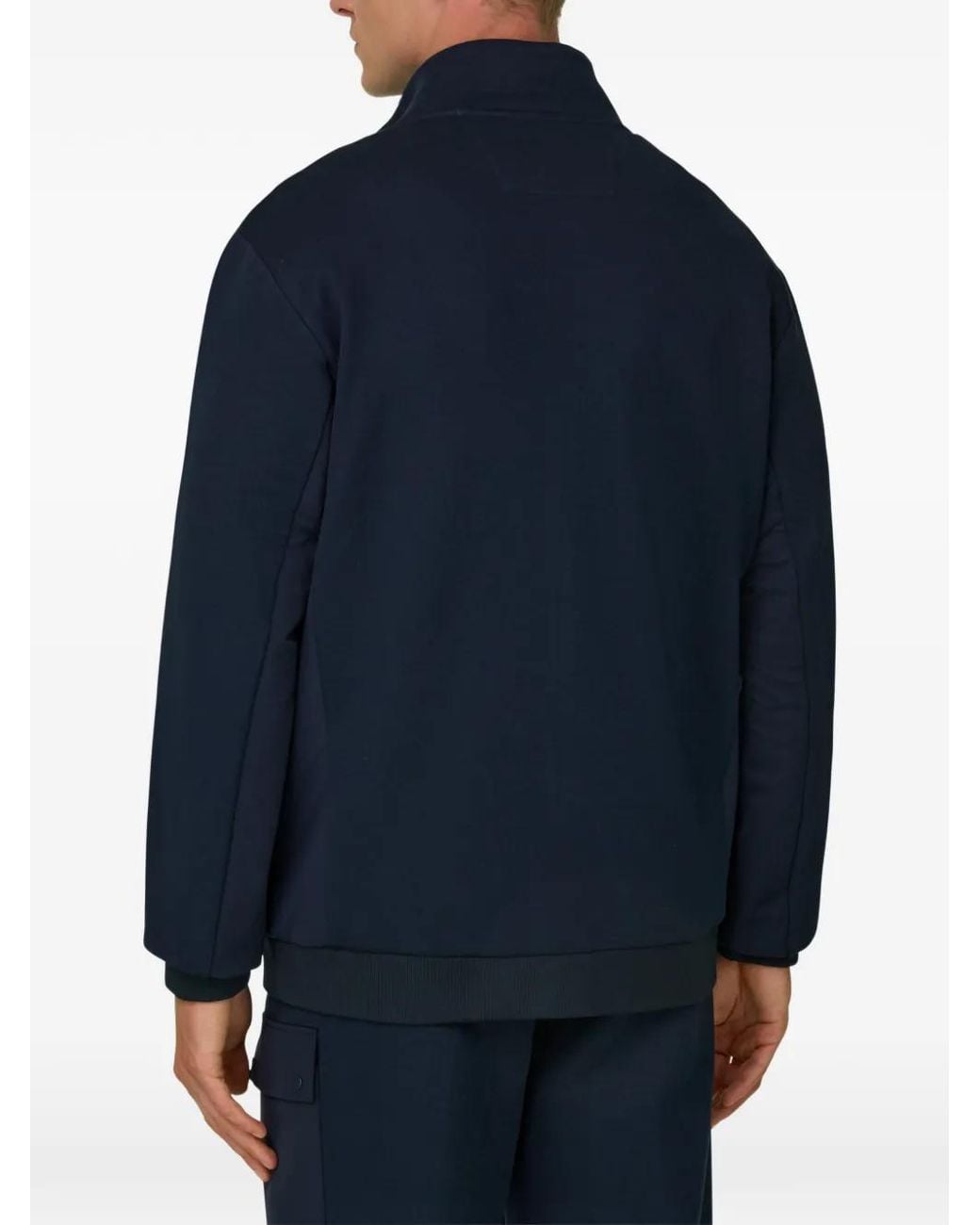 Boggi Blue Full-Zip Sweatshirt for men