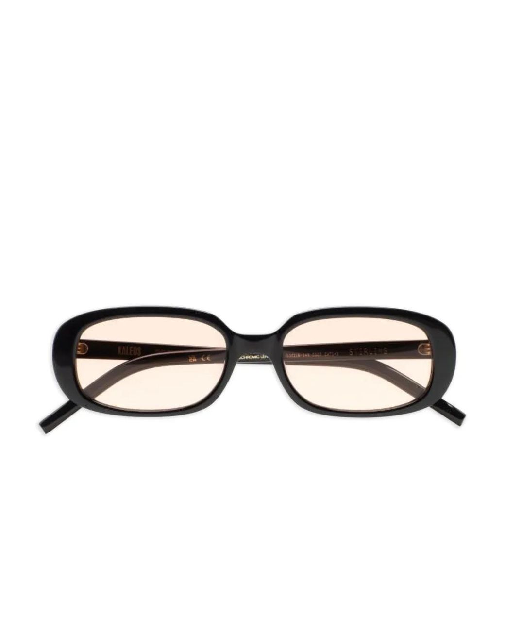 Kaleos Eyehunters Black Stirling Rectangular-Frame Sunglasses