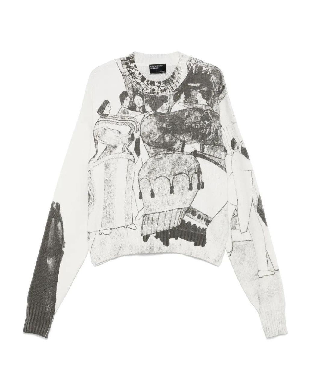 Enfants Riches Deprimes White Crew-Neck Sweater for men