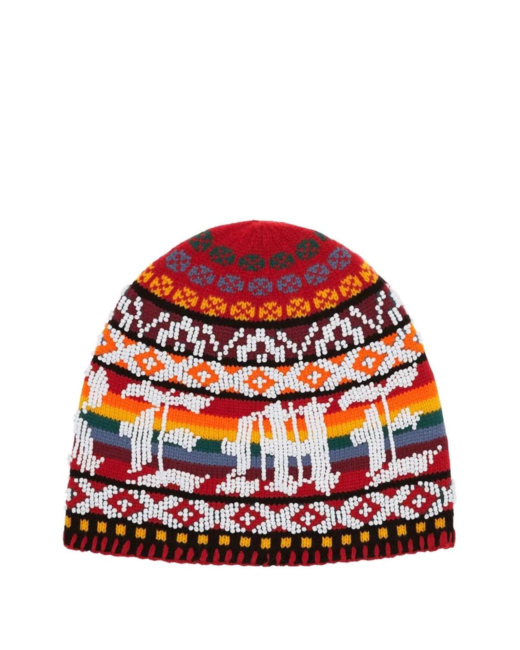 Gorro Con Cuentas Supreme de hombre de color Red