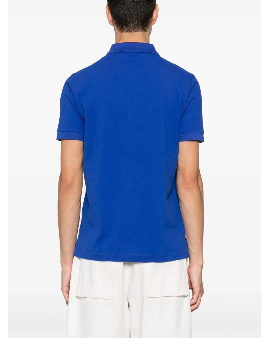 Fay Blue Stretch Polo Shirt for men