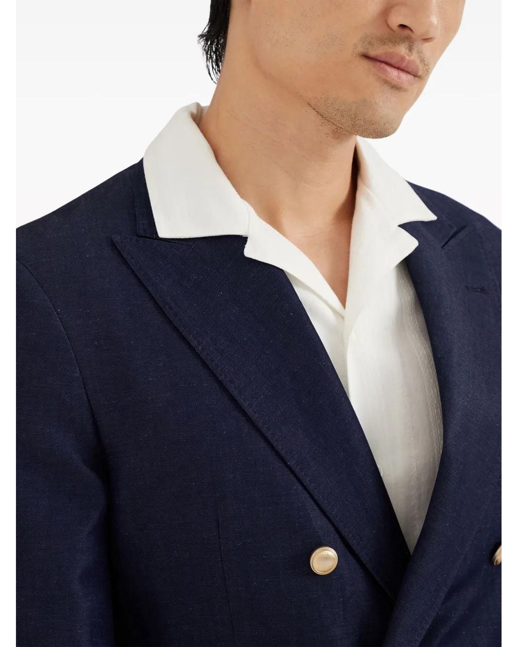 Brunello Cucinelli Blue Blazer for men