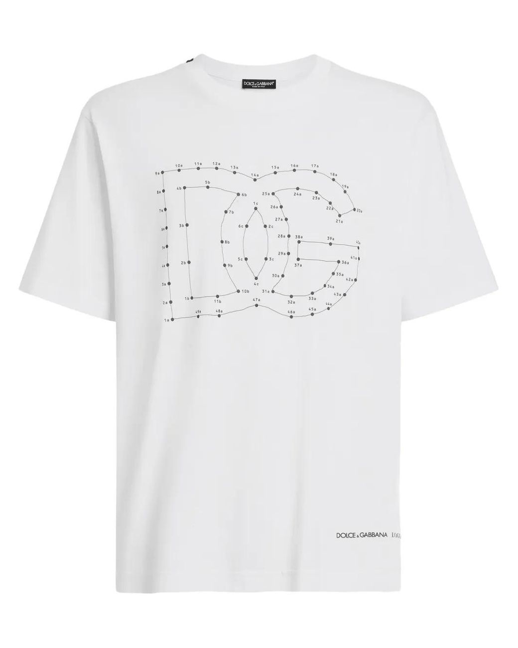 Dolce & Gabbana White Wool Crew Neck Sweater for men