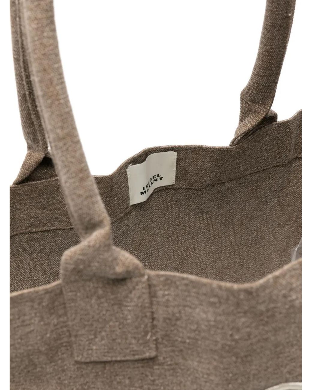 Isabel Marant Brown Yenky Small Cotton Tote Bag