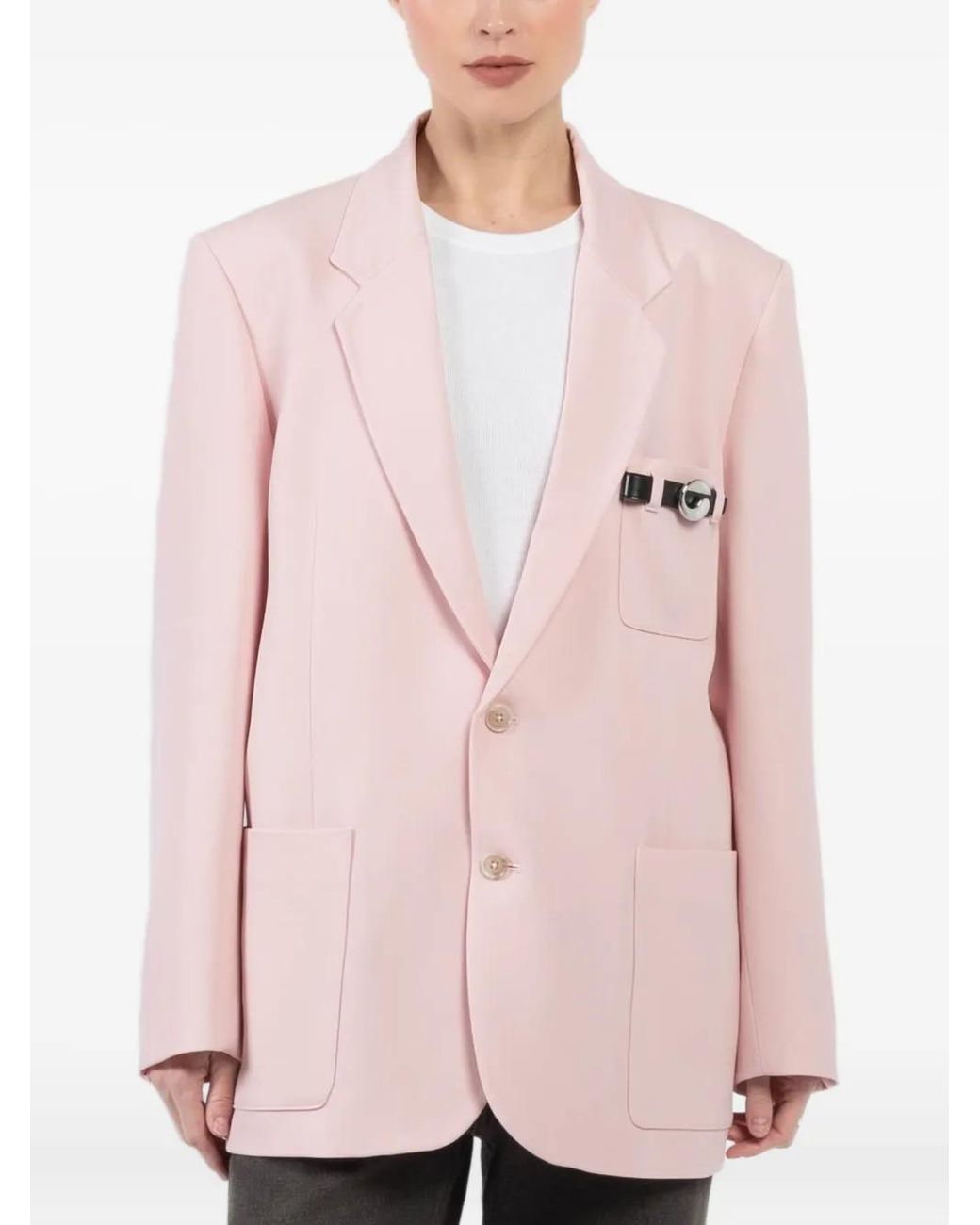 Coperni Pink Button-Up Blazer
