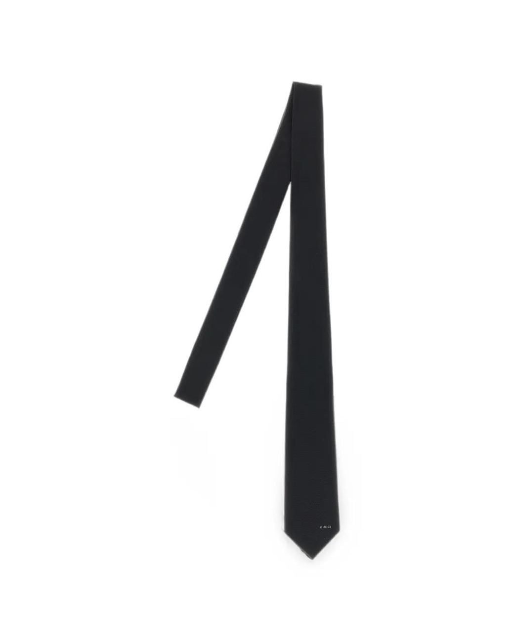 Gucci Black Horsebit Silk Jacquard Tie for men