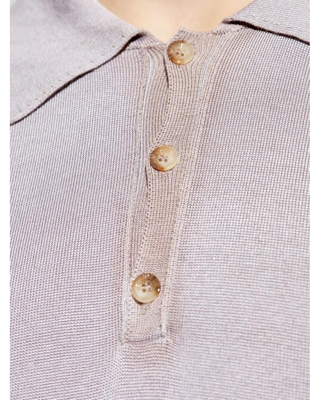 DIESEL Gray Button-Up Polo Shirt for men