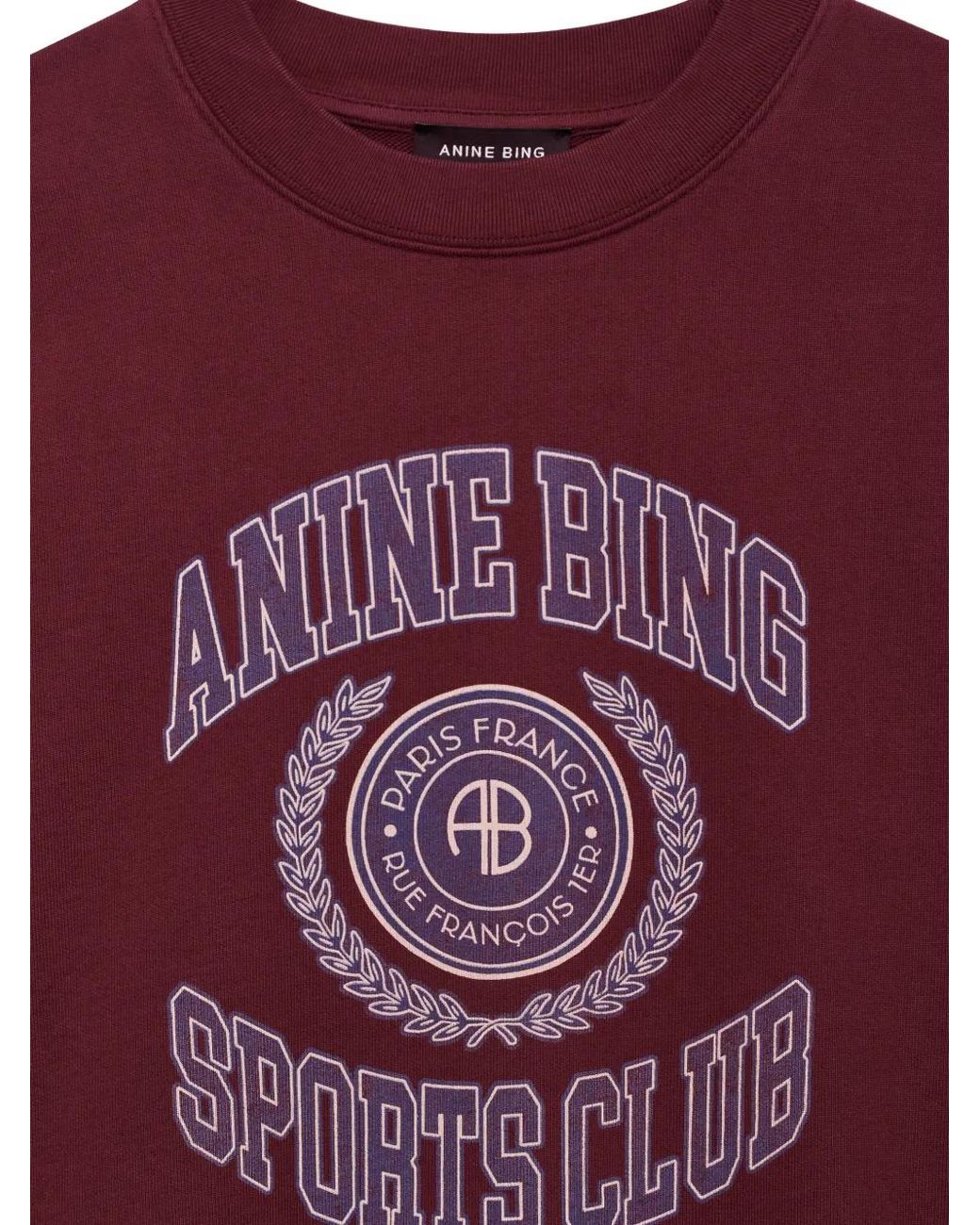 Anine Bing Red Miles Sweatshirt Collegiate