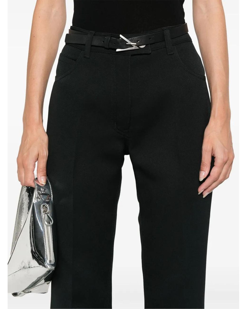 Courreges Black Signature 70's Trousers