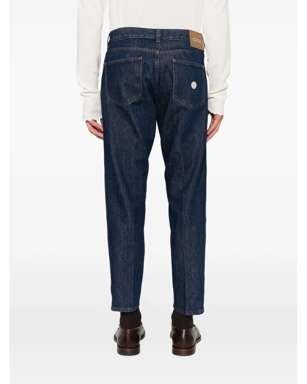 Don The Fuller Blue Seoul Logo-Patch Straight-Leg Jeans for men