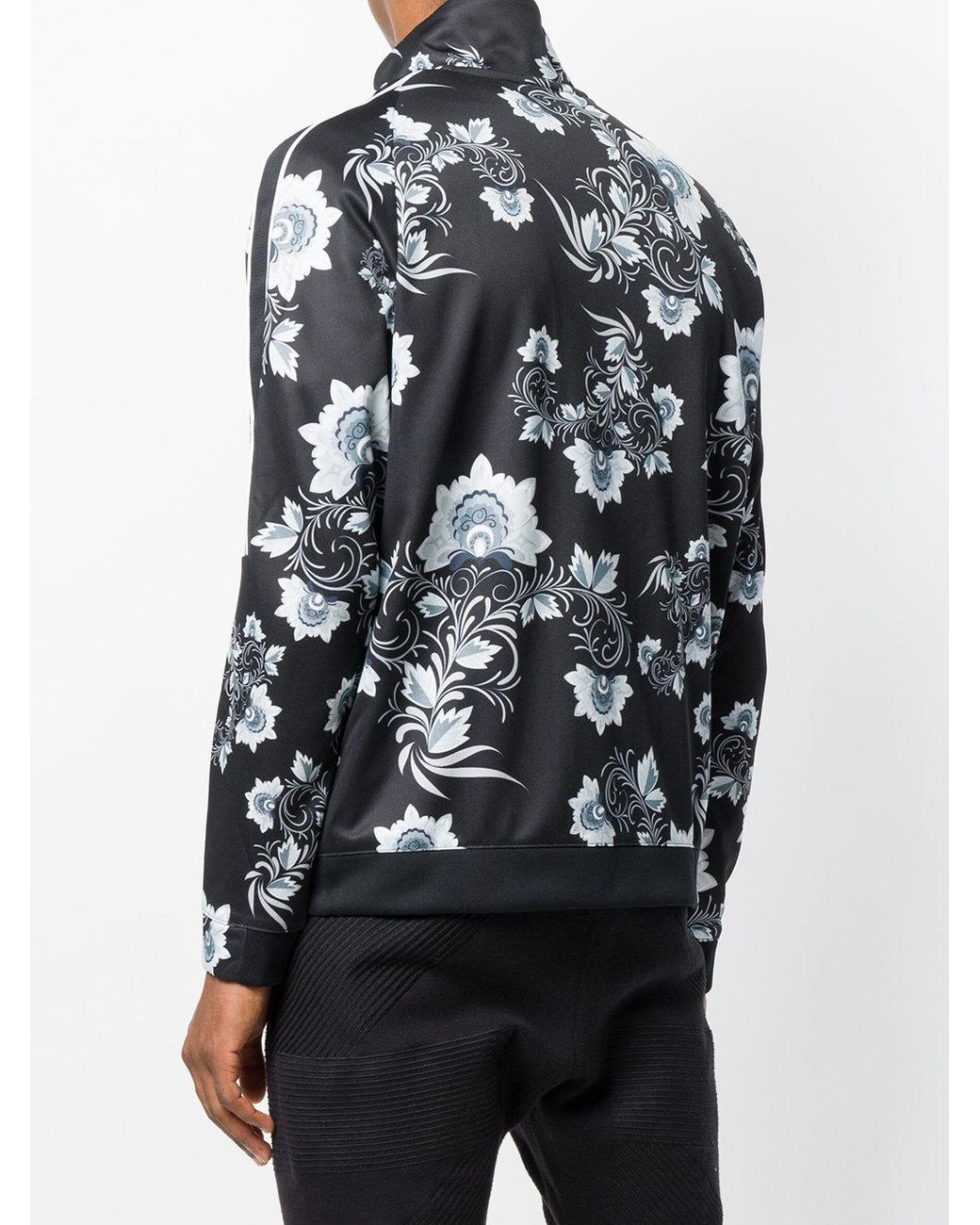 Nike Floral Printed Jacket in Black for Men | Lyst